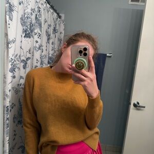 Saks Fifth Avenue Yellow Crew Neck Sweater